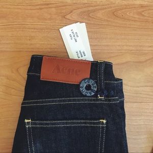 Acne dark wash denim
